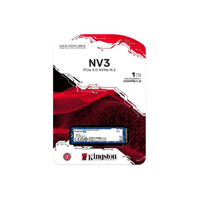 DISCO SSD KINGSTON 1TB M.2 2280 SNV3S-1000G PCIe 4.0 x 4 NVMe 6000-4000MB-s NAND 3D