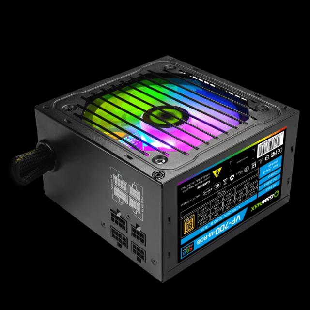 Fuente de Poder GAMEMAX Semi-Modular Certificado 80 Plus Bronze 700Watts ATX 