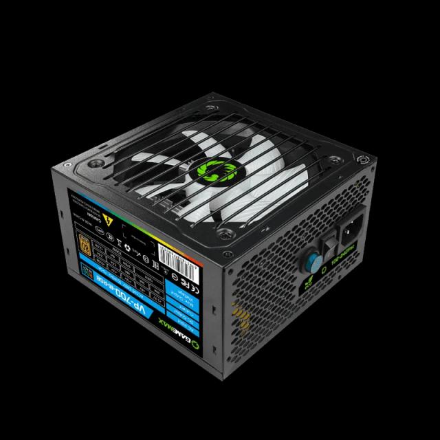Fuente de Poder GAMEMAX Semi-Modular Certificado 80 Plus Bronze 700Watts ATX 
