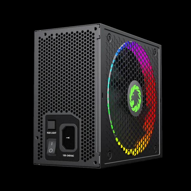 Fuente de Poder GAMEMAX RGB-750 PRO Modular Certificada 80 Plus Gold 14CM ARGB FAN 750WATTS